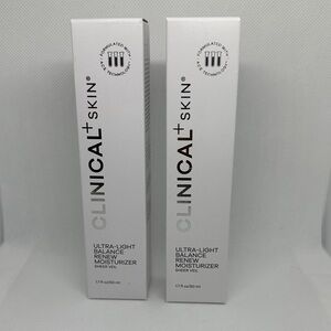 Clinical + Skin Ultra-Light Balance Renew Moisturizer 2 Pack NIB Authentic Fresh